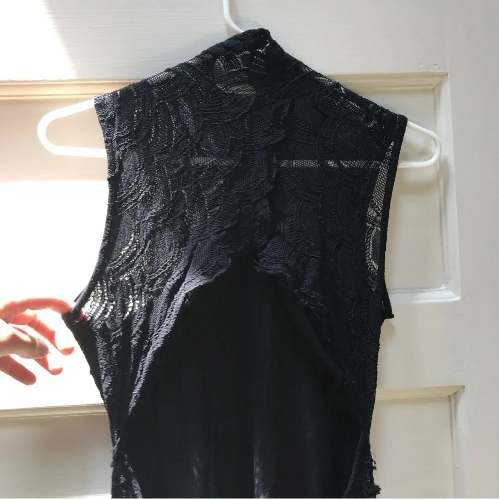 Nightcap black lace open back dress by free people super cute. Size 3 M /L - Picture 5 of 9